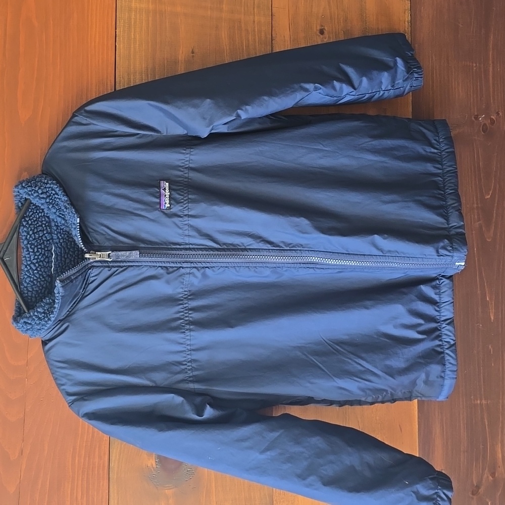 Patagonia Boys Reversible Ready Freddy Insulated Jacket Navy